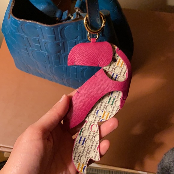 Carolina Herrera Teal Matryoshka with Charm NEW - Picture 3 of 15